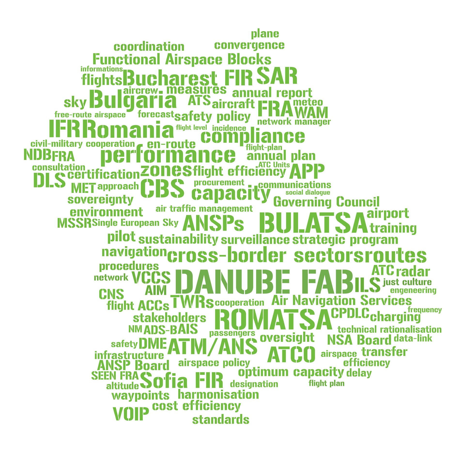 Danube FAB is a joint BG-RO project which aims to harmonise the provision of ANS, delivering enhanced efficiency and reducing costs for airspace users.