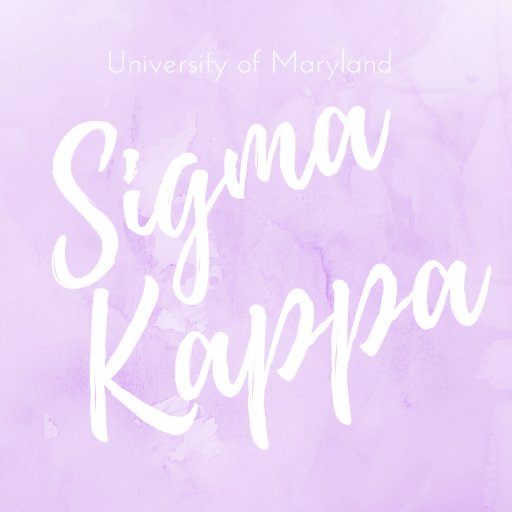 The University of Maryland Beta Zeta chapter of Sigma Kappa Sorority 

Instagram: @sigmakappaumd | Tumblr:https://t.co/W6xQlx6UyZ