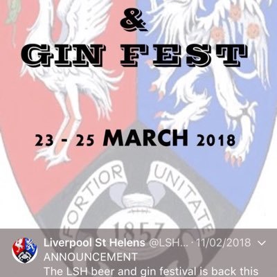 Liverpool St Helens RUFC Beer festival and gin bar Moss lane St Helens come and enjoy 6/7/8th April