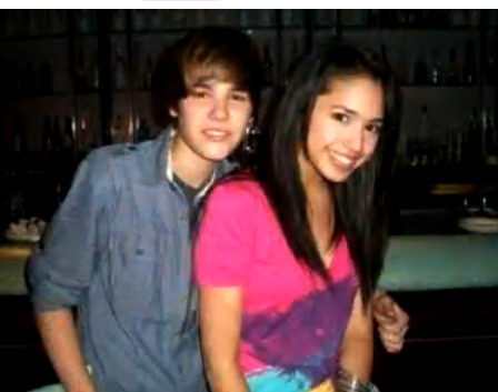 (It's a fan page on twitter for them.) Hey, it's Jasmine Villegas and Justin Bieber! We're singers and if you love seeing us on screen, Follow now! Thankies =)