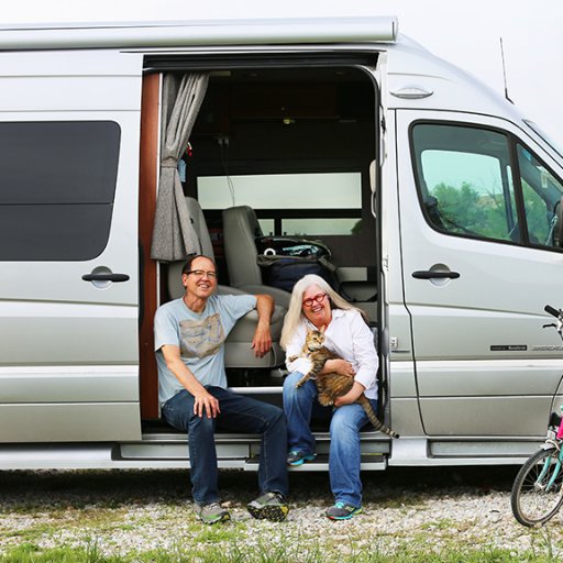 See what happens when two crazy “kids” quit their jobs, sell their house, dump their possessions and hit the road to see America in a fancy camper van.