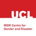 IRDR Centre for Gender and Disaster (@UCL_GD) Twitter profile photo