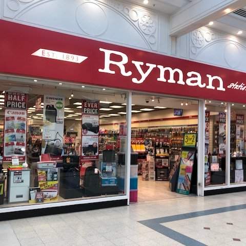 Welcome to the official Ryman Telford store. We are open Monday - Wednesday & Friday Saturday 9am-6pm; Thursday 9am-8pm & Sunday 10.30am-4.30pm