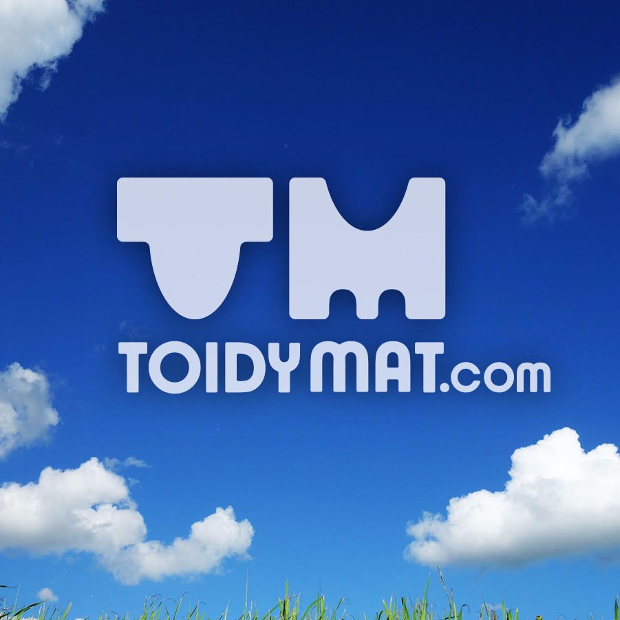 ToidyMat mats are simply disposable contour mats for your bathroom, with an absorbent top and waterproof backing.
They are shaped to fit around the base.