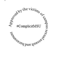 We just wanna have fundamental human rights. National Sexual Assault Telephone Hotline, 1-800-656- HOPE (4673) #complicitmsu