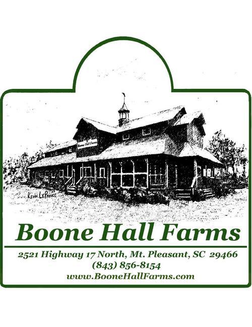 We are a roadside produce market and cafe affiliated with Boone Hall Plantation and Gardens.