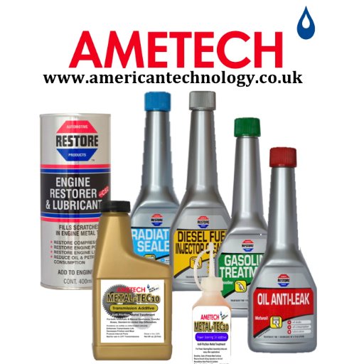 Ametech's profile picture. AMETECH are the UK Distributors of RESTORE Engine Restorer Oil & MetalTechTen - The World's Leading Engine Repair Oil and Heat/Friction Reducing treatments.