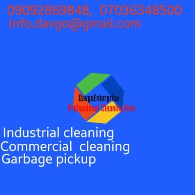 E - hailing cab driver, JumiaDeliveryGuy
Industrial and commercial cleaners //07036348500