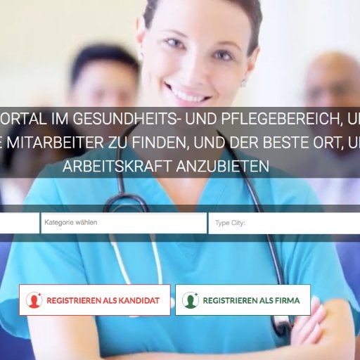 Wir sind ein Jobportal für den Gesundheits- und Pflegebereich. 
Bei uns können Arbeitgeber kostenlos Ihre Firma präsentieren und Arbeitnehmer ihr Profil posten.