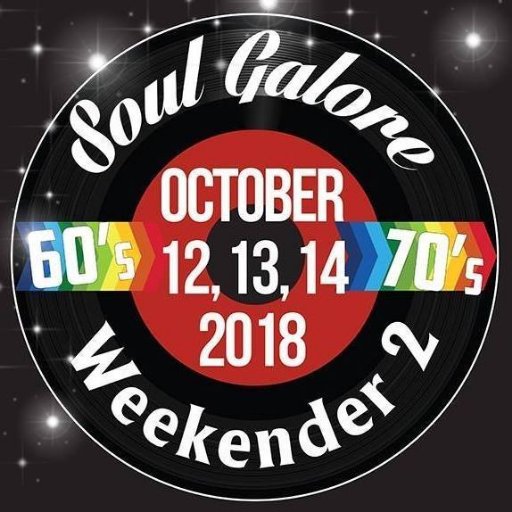 Northern Soul & Motown Weekender 12th-14th Oct 2018 2 Nights £99pp Discount Code TWITTER £5 https://t.co/yE2ElzN7jm info@soul-galore.com 07784 949272