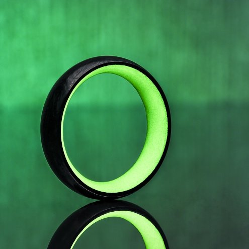 Forged Carbon Fiber Glow Rings. We are launching soon on Kickstarter. Be the first to support us and Sign up now to our mailing list. 💍🤗