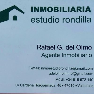 Inmobiliaria Estudio Rondilla. Gestion de compra-venta y alquiler de viviendas. Hipotecas.
gdelolmo.inmo@gmail.com // 615672140