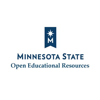 Promoting and supporting expansion of Open Educational Resources for Minnesota State. Minnesota State is an equal opportunity employer and educator.