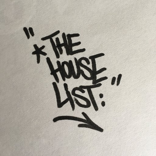 Help us produce The House List by donating any amount to: https://t.co/QphmZ5WS9N