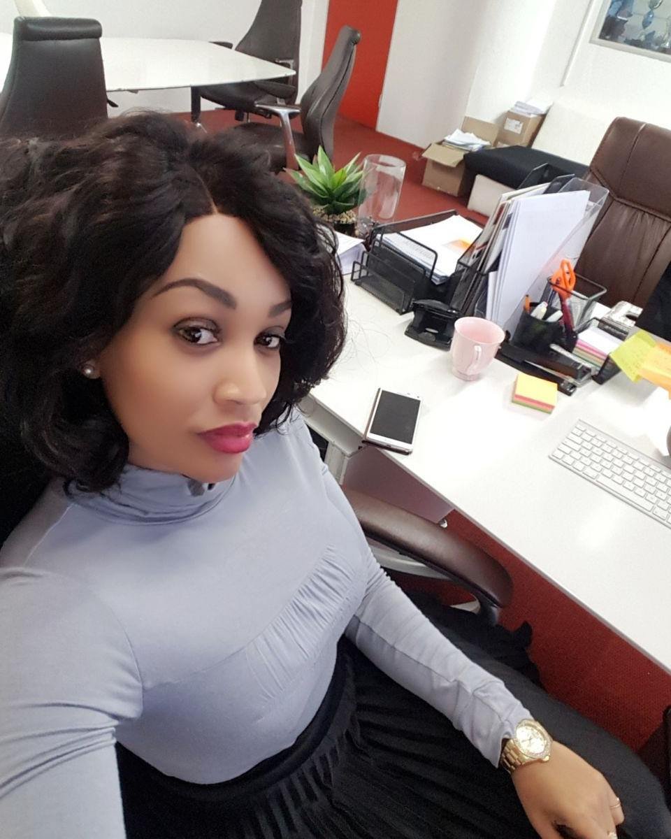 Zari hassan in her mega office