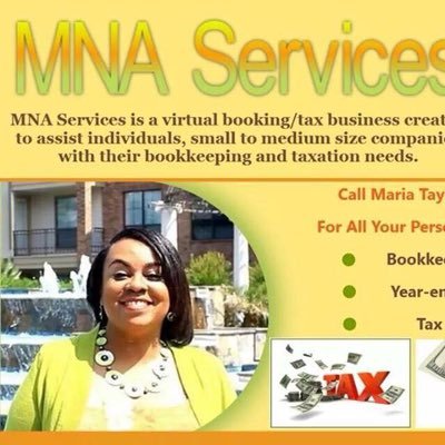 ServiceMna's profile picture. MNA Services LLC provides accurate, affordable tax preparation, representation, bookkeeping ↦ payroll services that benefit our customers and our community.