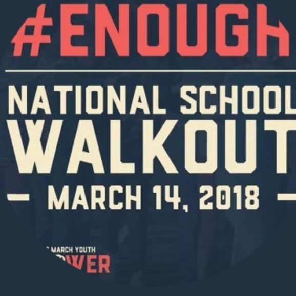 On MARCH 14 walkout at 10:00am to commemorate those who lost there lives in the Florida HS shooting.