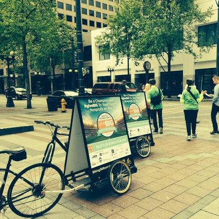 Pedalboard Advertising, to help bring awareness to the issue of climate change, use bicycle trailers as its advertising tool.  @ LOW COST..