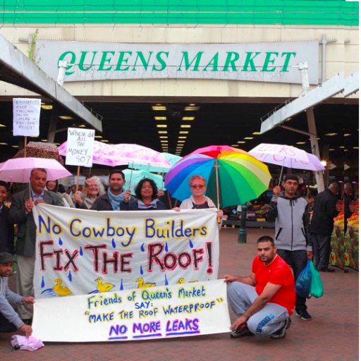 Friends of Queen's Market (FoQM) is a campaigning community group dedicated to PROTECTING and PROMOTING our community resource against rapacious developers!