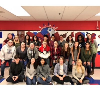 Yearbook staff of 2017-2018 School Year.