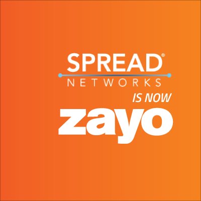 Spread Networks is now @ZayoGroup. Visit https://t.co/nr0kY7pmsH to learn more about Spread Networks by Zayo