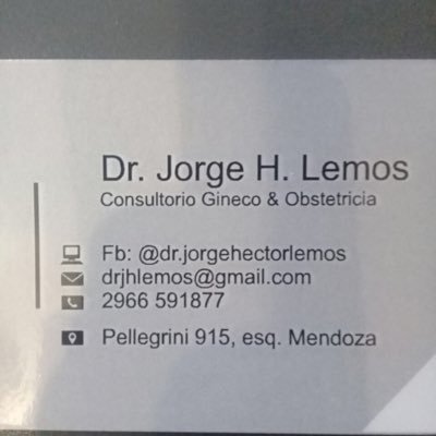 Médico ginecólogo del Serv. Gin.& Ob.  Del HRRG. Jefe del Servicio de Ginecología y Obstetricia