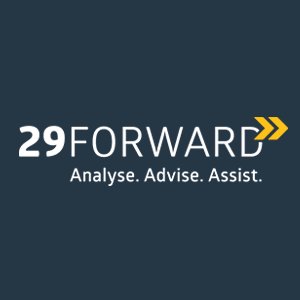 29forward's profile picture. Business Intelligence, BI Consulting,  Ismaning (Munich), Duesseldorf, Karlsruhe, London, Warsaw, Cape Town, Johannesburg, Sydney, Paris