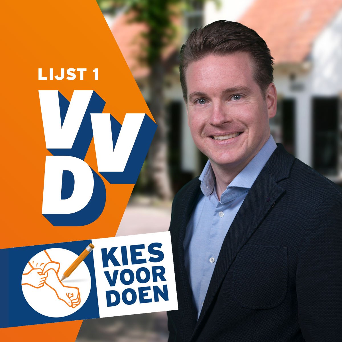 Gemeenteraadslid voor de VVD in Voorschoten, veiligheidskundige, vrijwilliger, Voorschotenaar en vader van twee.