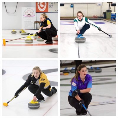 2018/19 Competitive Ontario Junior Women's Team. Courtney Auld, Kaleigh Mackay, Cayla Auld, Mychelle Zahab, Coach Rob Auld