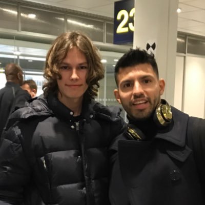 Danish lad supporting Manchester City