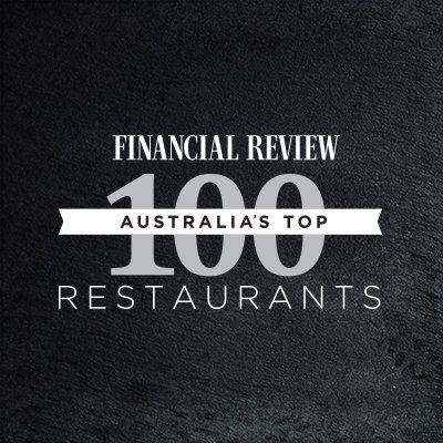 Australia’s Top 100 Restaurants are chosen by Australia’s top chefs & restaurateurs, from a list of 500 restaurants compiled by The Financial Review. #ATR2018