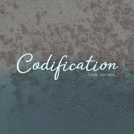 codification_nl's profile picture. Code. For Hire.