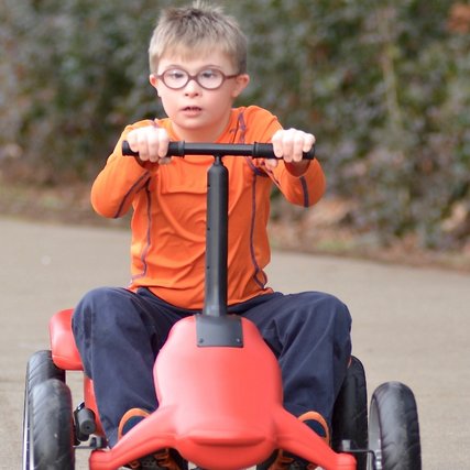 The ride that emPOWERs kids of all abilities! Ride-on exercise toy—health benefits for children with special needs (proven by medical study). (888) 215-7867