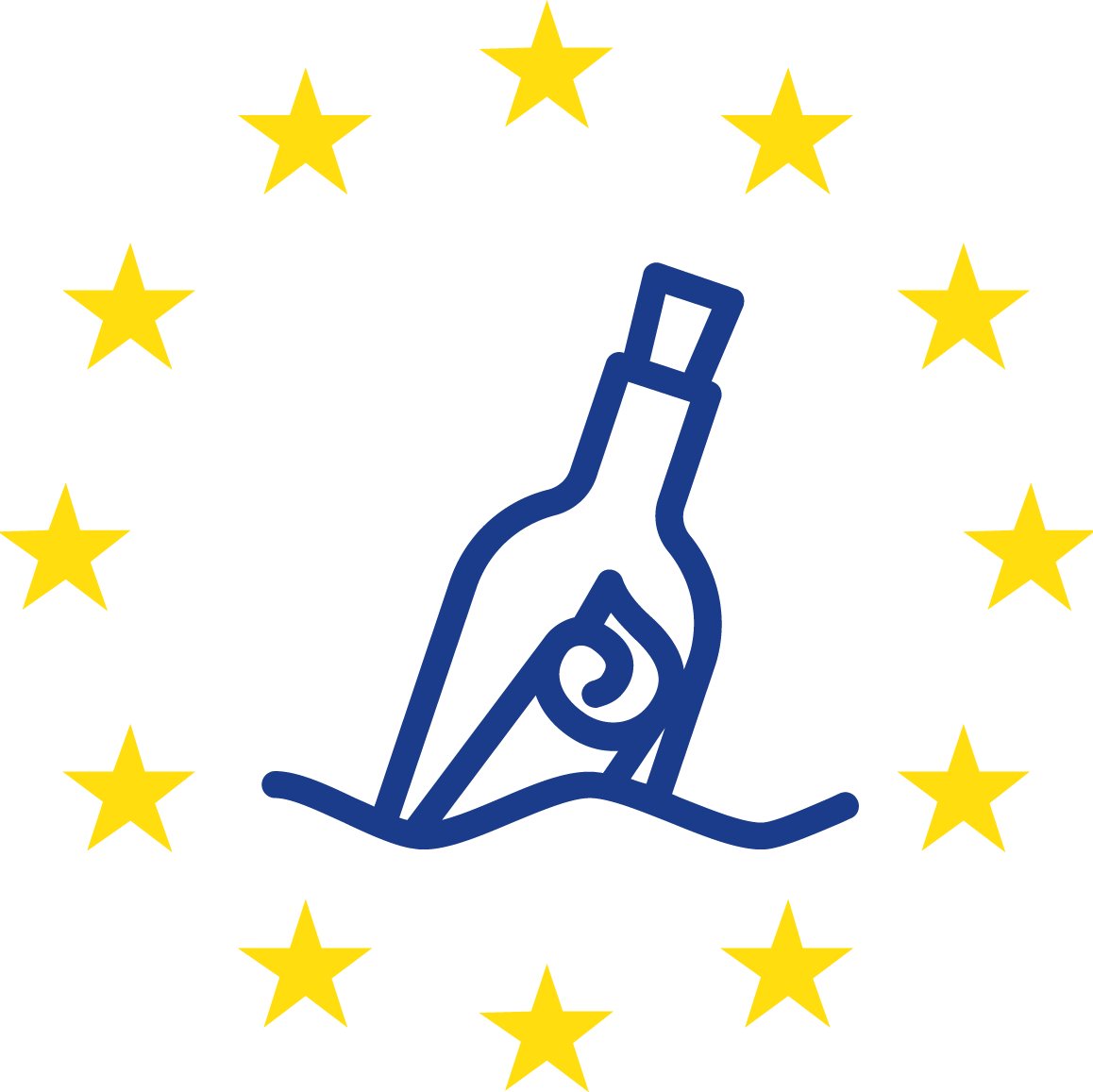 EUinaBottle's profile picture. Send your Message in a Bottle and go on adventures through Europe. #EUinaBottle
#euHack Proudly created in Hamburg and Europe