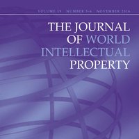 Journal of World Intellectual Property (@jworldip) 's Twitter Profile