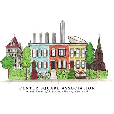 Center Square Association (CSA) was founded in 1958 to promote the quality of residential living and to preserve the historic housing stock of Center Square