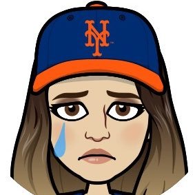 a sad girl who watches the mets