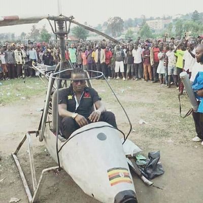 Home made motorcycle and helicopter