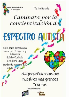 Familias unidas por el autismo,  busca que la sociedad tome conciencia sobre lo que  es el Autismo,  que no se ve pero se manifiesta de diferentes formas.
