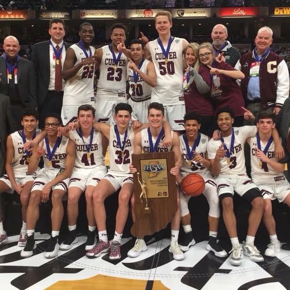 Culver Academies Men’s Basketball Team. Great Teams Have Great Teammates. Sectional Champions: 11, 17, 18, 19, 20, 22. 2018 IHSAA State Champs