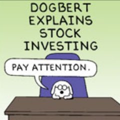 Bitten by the equity bug 1980. Since then active in the financial markets in various ways. Scott Adams, comic strips Dilbert on investing, timeless wisdom & fun