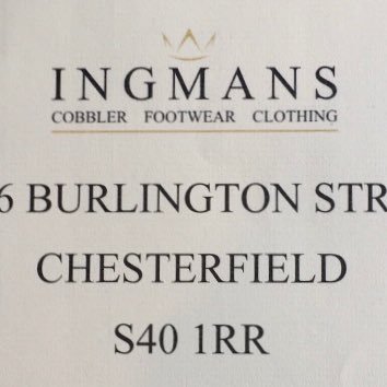Ingmans Cobblers Footwear & Clothing. Profile