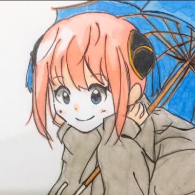 Twitter पर みや 銀魂 神楽 イラスト アニメイトカフェの神楽ちゃん 可愛い