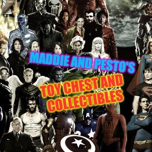 MADDIE AND PESTO'S TOY CHEST AND COLLECTIBLES SELLS THE NEWEST/OLDEST TOYS AND COLLECTIBLES FROM MOVIES, TV, POP CULTURE AS WELL& CELEBRITY AUTOGRAPHS,RC'S ETC