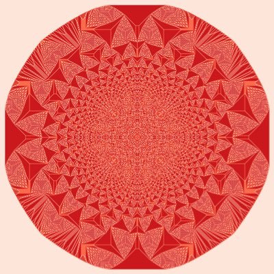 Hi! I create various images using the Abelian Sandpile Model (https://t.co/7Ns996CkoO). Created by @Austin_Nar.