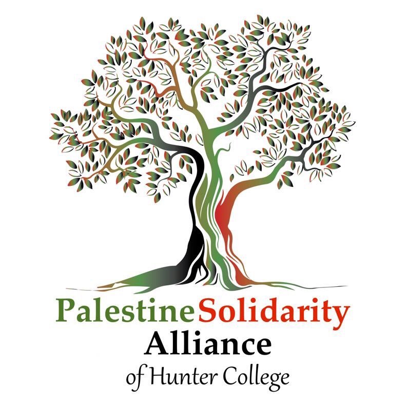 A group of diverse Hunter College students organizing for a liberated Palestine from the river to the sea by any means necessary.