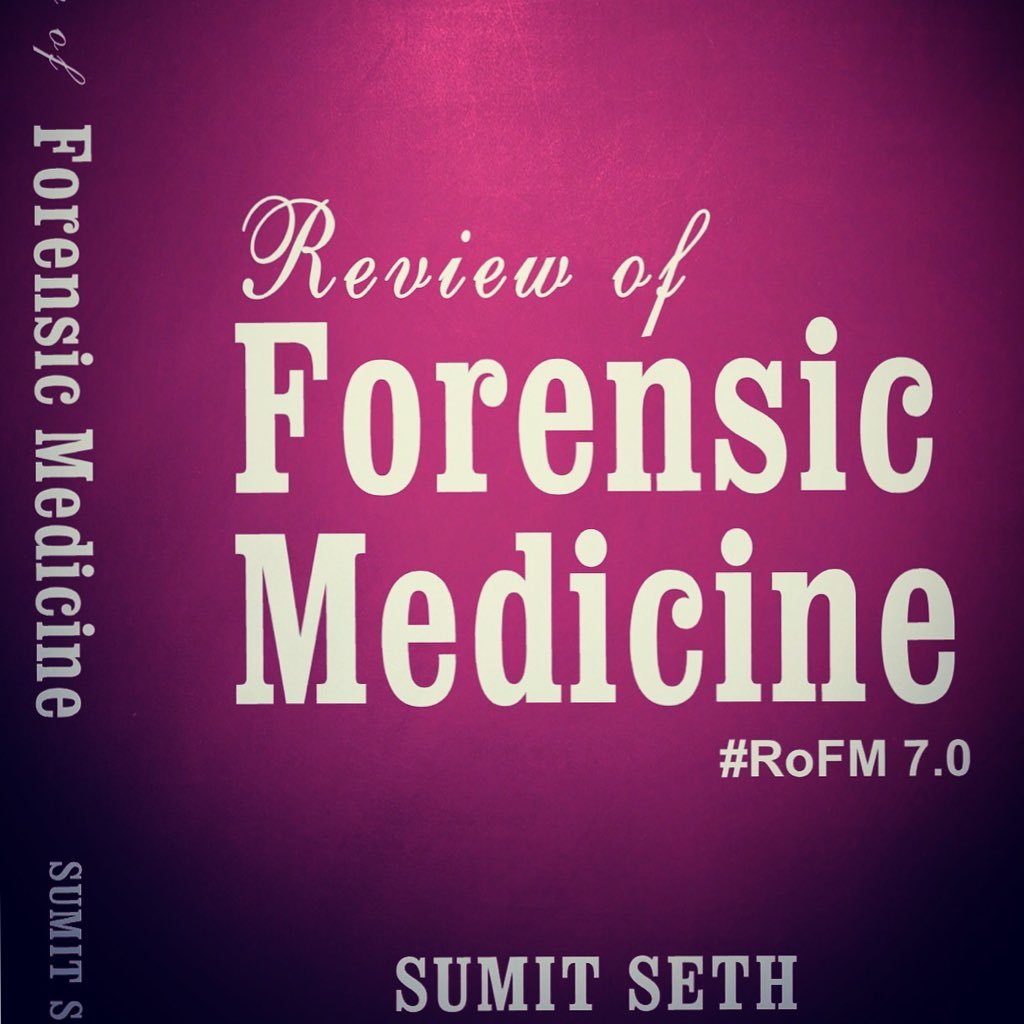 #RoFM a book by @doctorsumitseth REVIEW OF #FORENSIC MEDICINE|Written for students not purists|Cognitive Maps,RetroAnalysis| +👇🏼to own