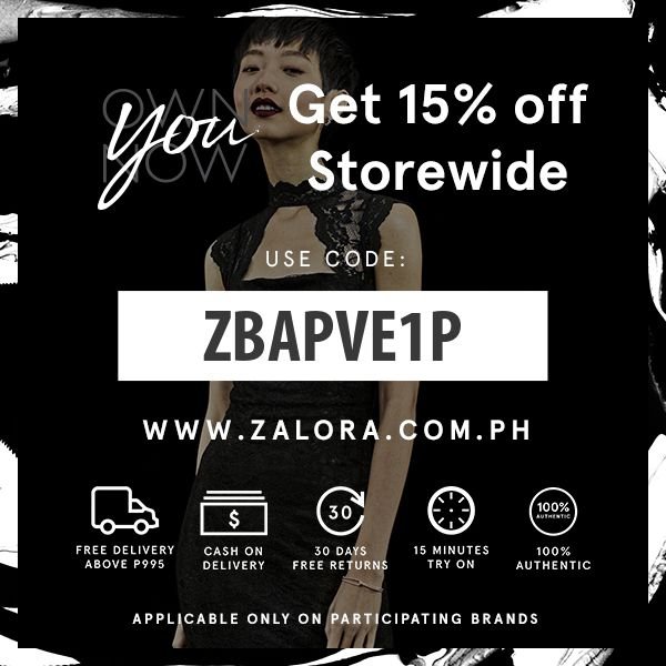ZaloraCode's profile picture. Zaloraddict? Treat yourself with a 15% disount on ZaloraPh, just use code ZBAPVE1P