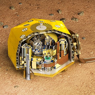 SEIS (Seismic Experiment for Interior Structures) écoute battre le ❤️ de Mars! Il permettra de mieux comprendre l’histoire de la planète et sa structure 🚀🔎🔴📡📻