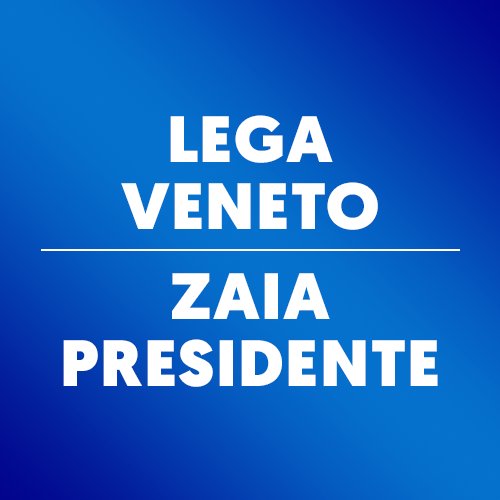 LegaVeneto's profile picture. Account ufficiale dei Gruppi Lega Veneto e Zaia Presidente in Consiglio regionale del Veneto